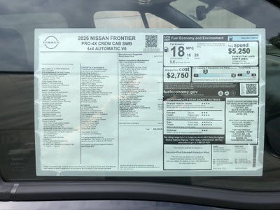 2026 Nissan Frontier PRO-4X