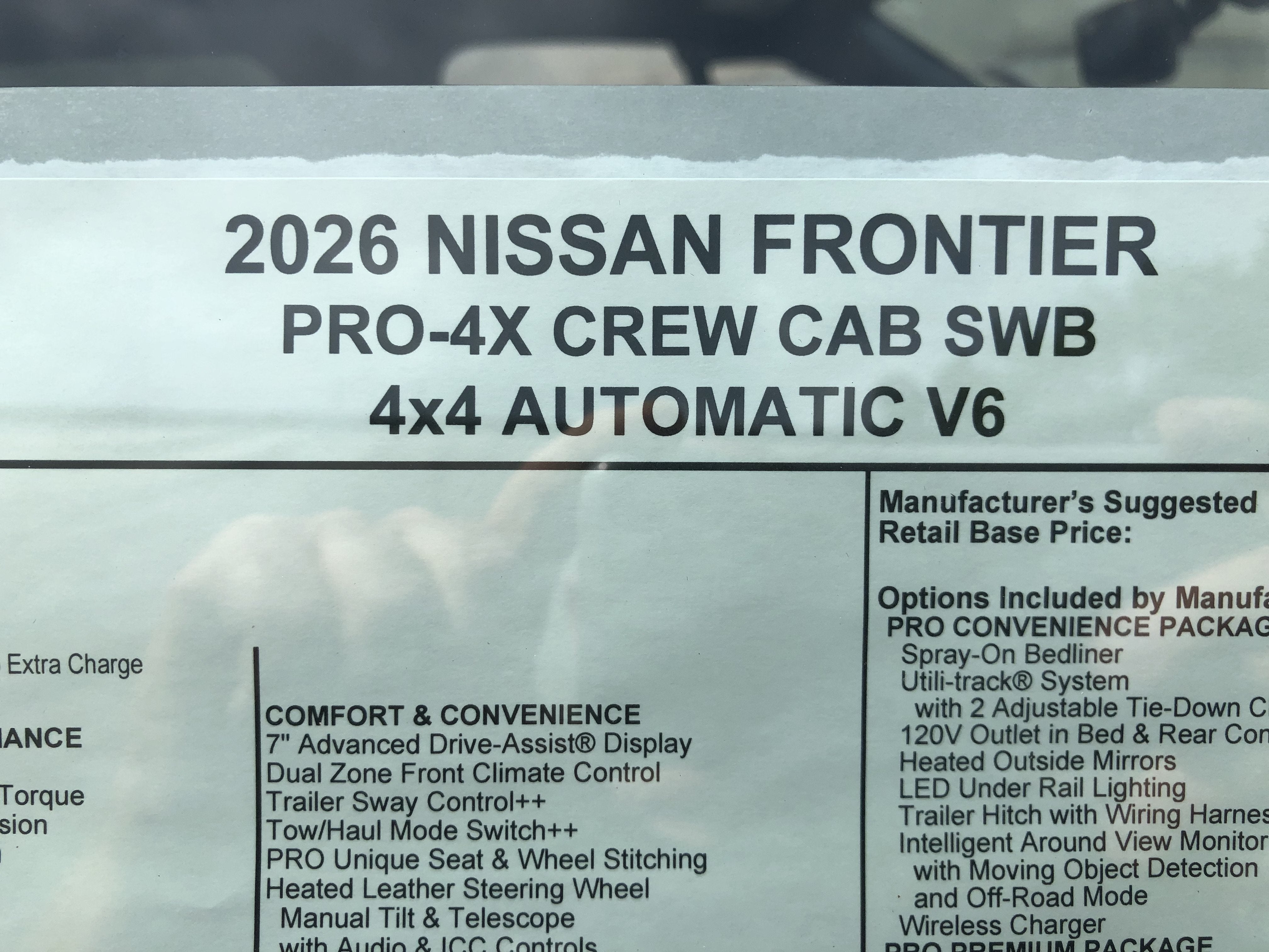 2026 Nissan Frontier PRO-4X