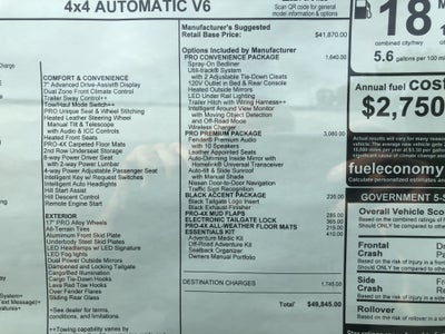 2026 Nissan Frontier PRO-4X