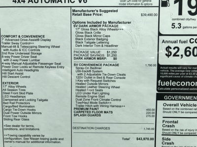 2026 Nissan Frontier SV