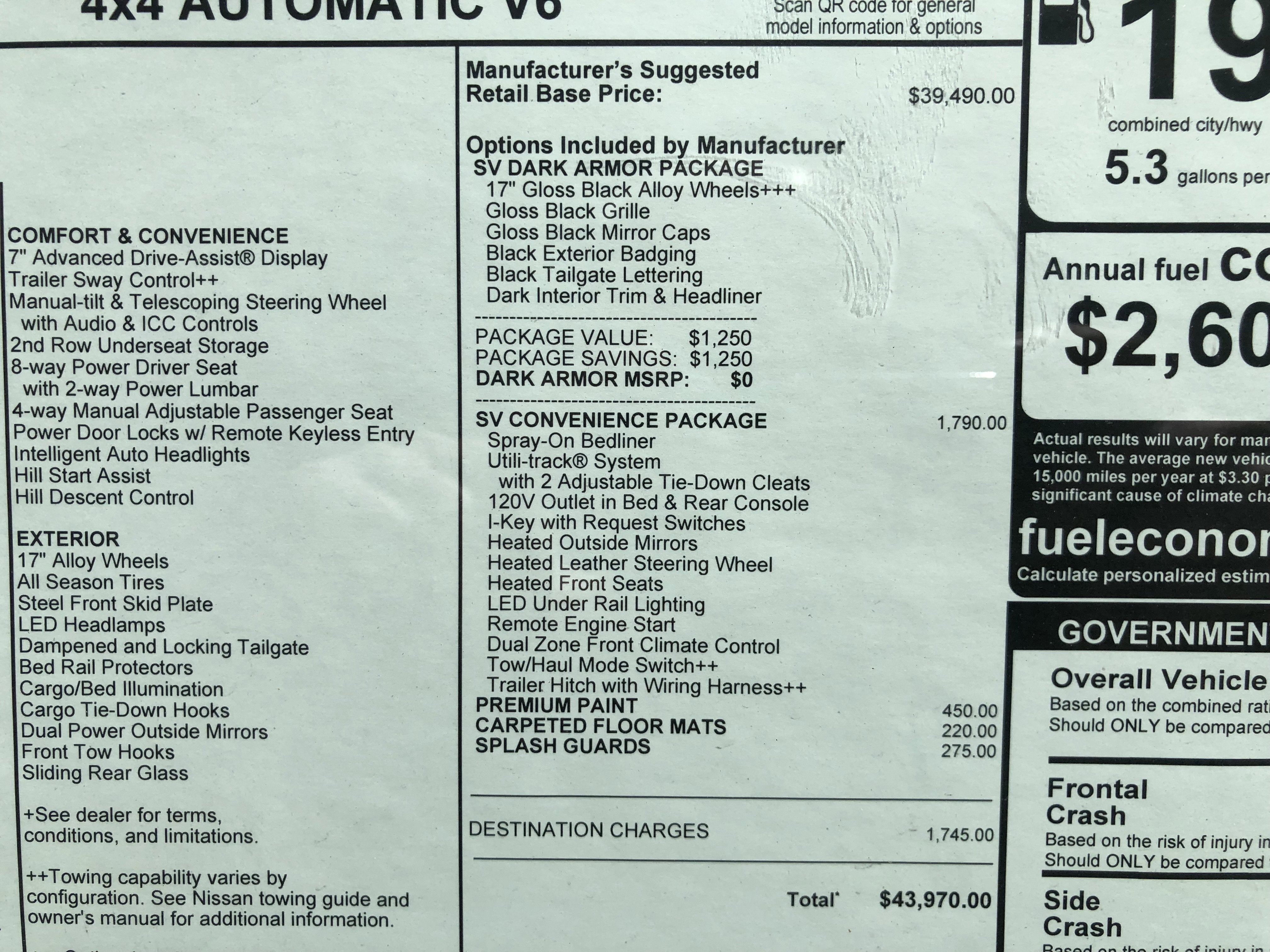 2026 Nissan Frontier SV