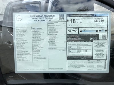 2026 Nissan Frontier PRO-4X