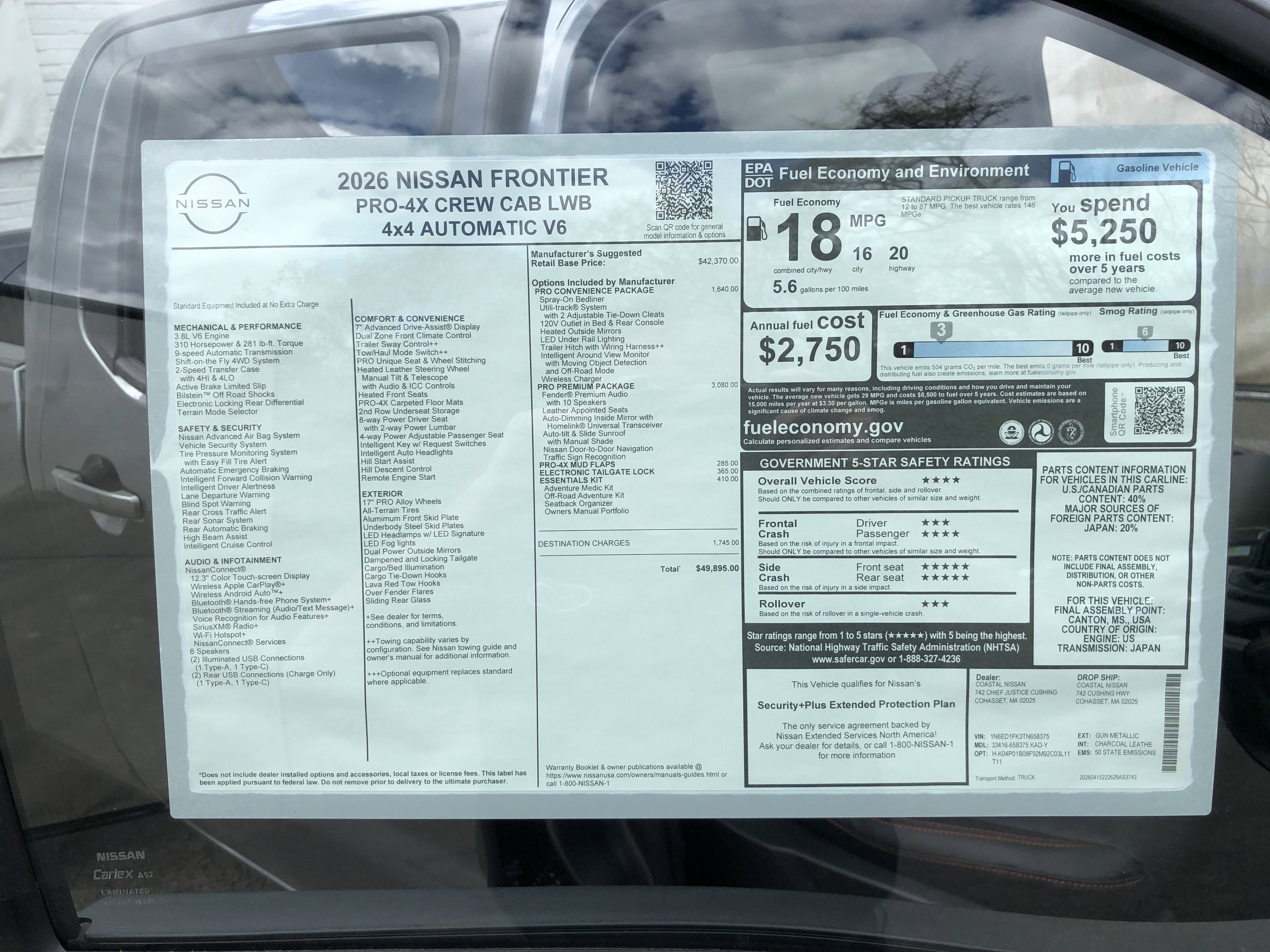 2026 Nissan Frontier PRO-4X