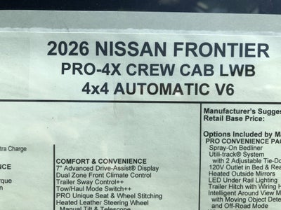 2026 Nissan Frontier PRO-4X