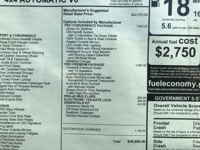 2026 Nissan Frontier PRO-4X