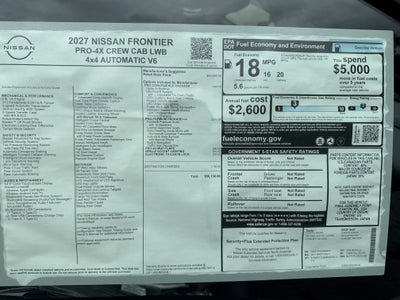 2027 Nissan Frontier PRO-4X