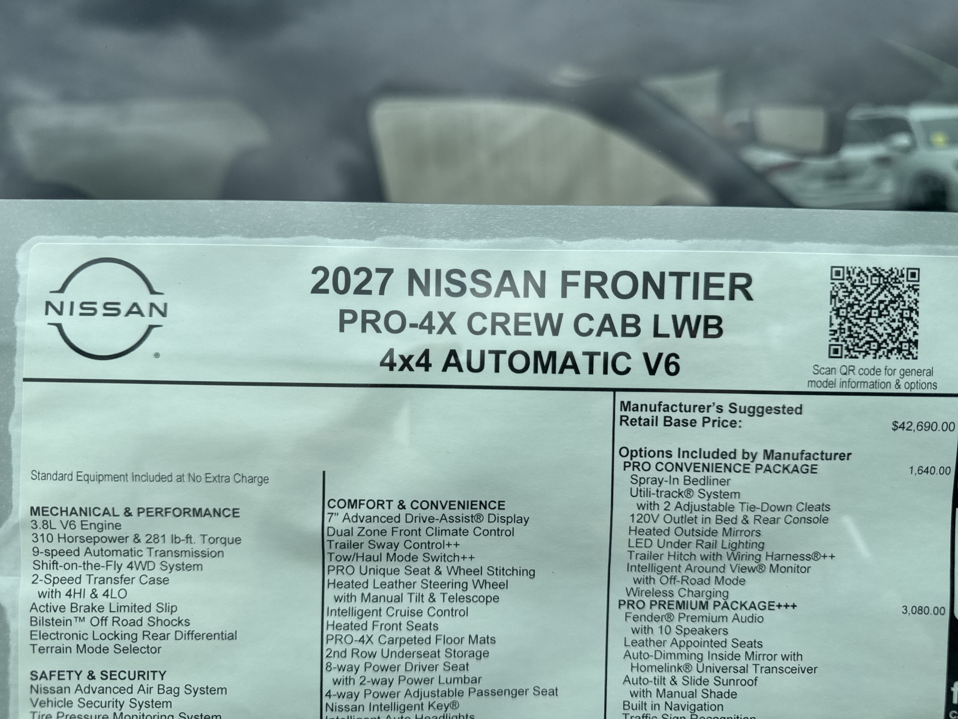2027 Nissan Frontier PRO-4X