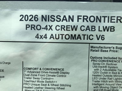 2026 Nissan Frontier PRO-4X