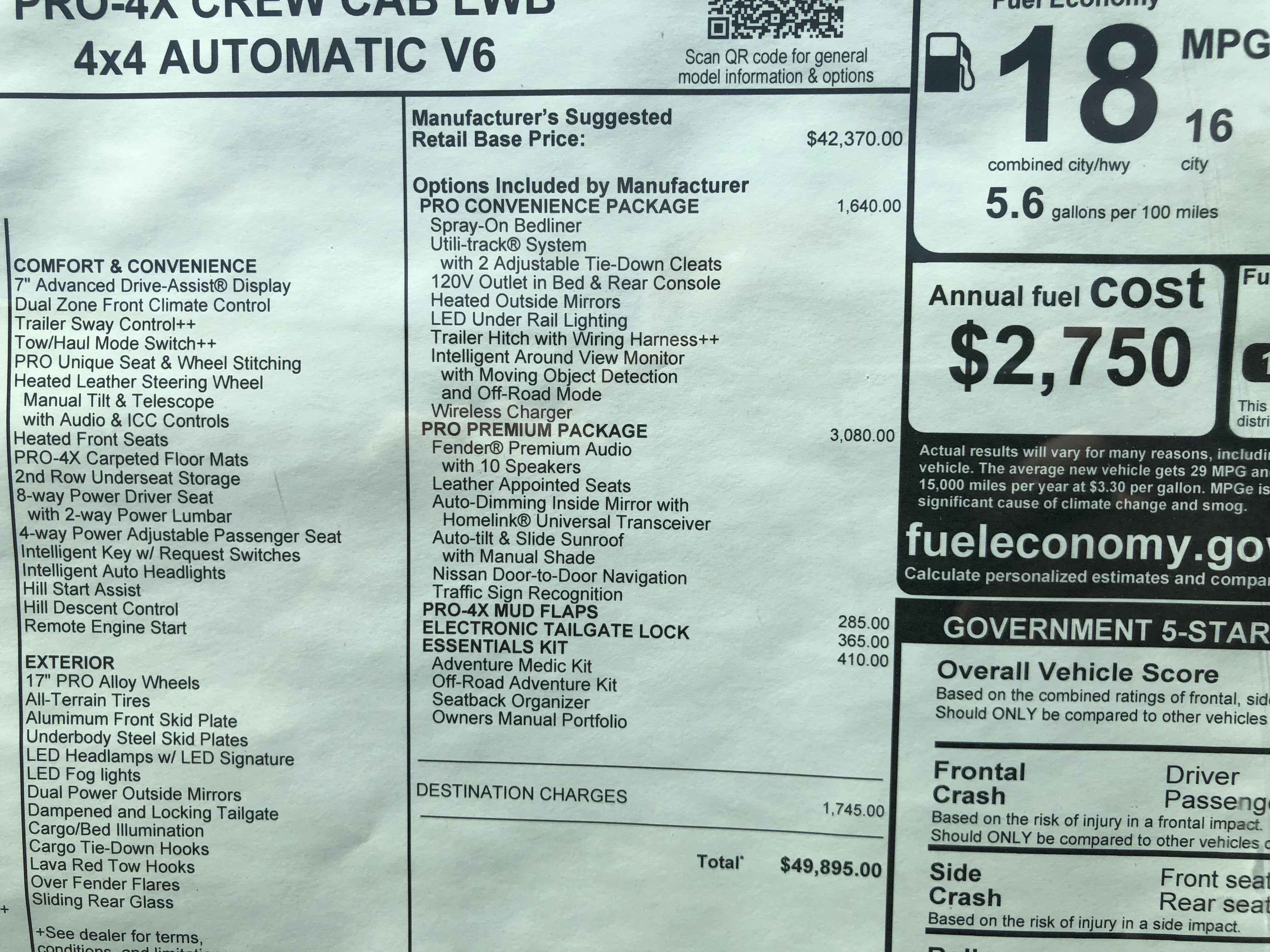 2026 Nissan Frontier PRO-4X