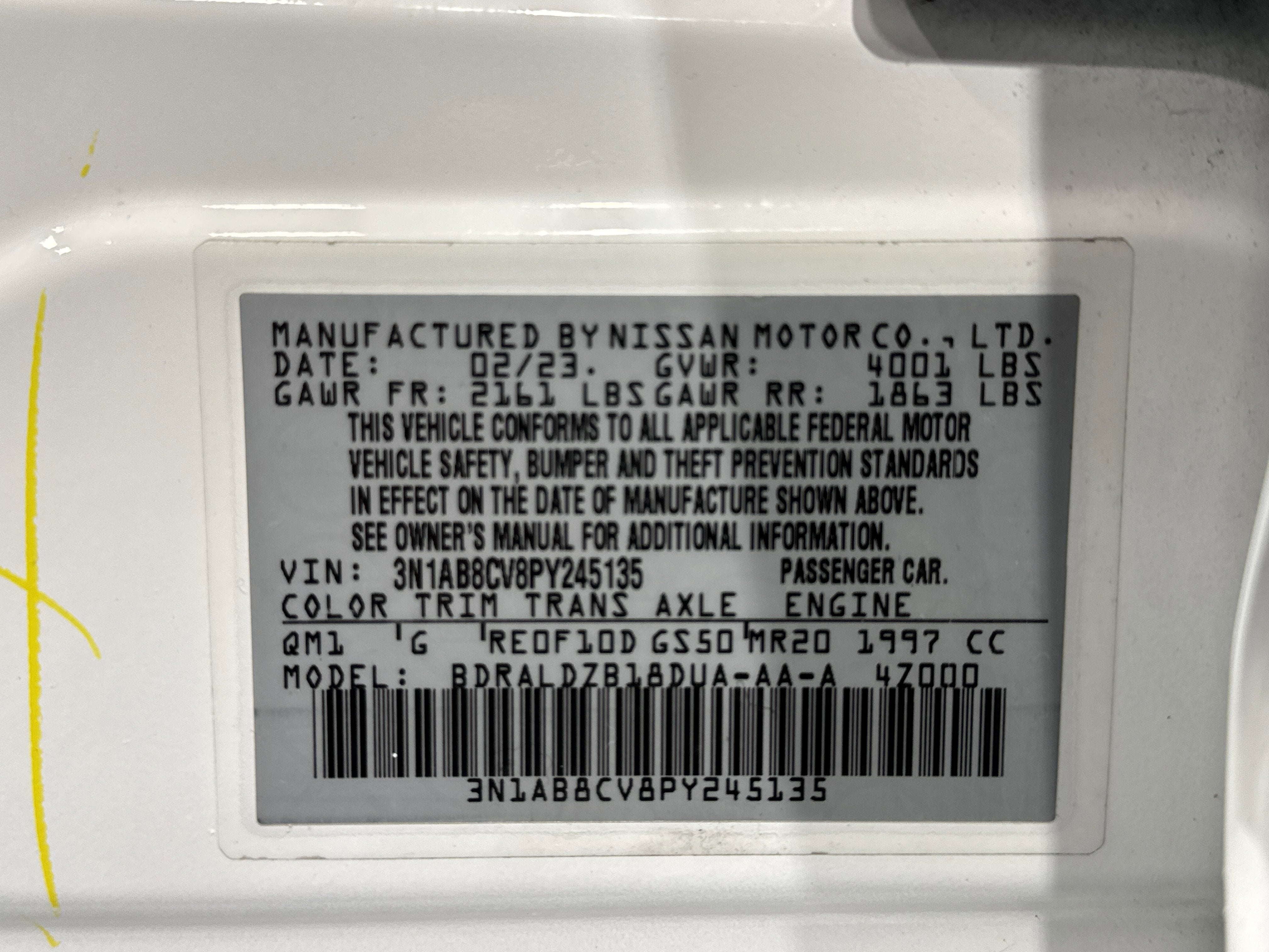 2023 Nissan Sentra SV