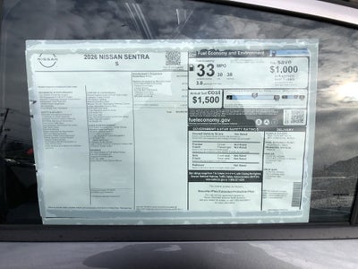 2026 Nissan Sentra S