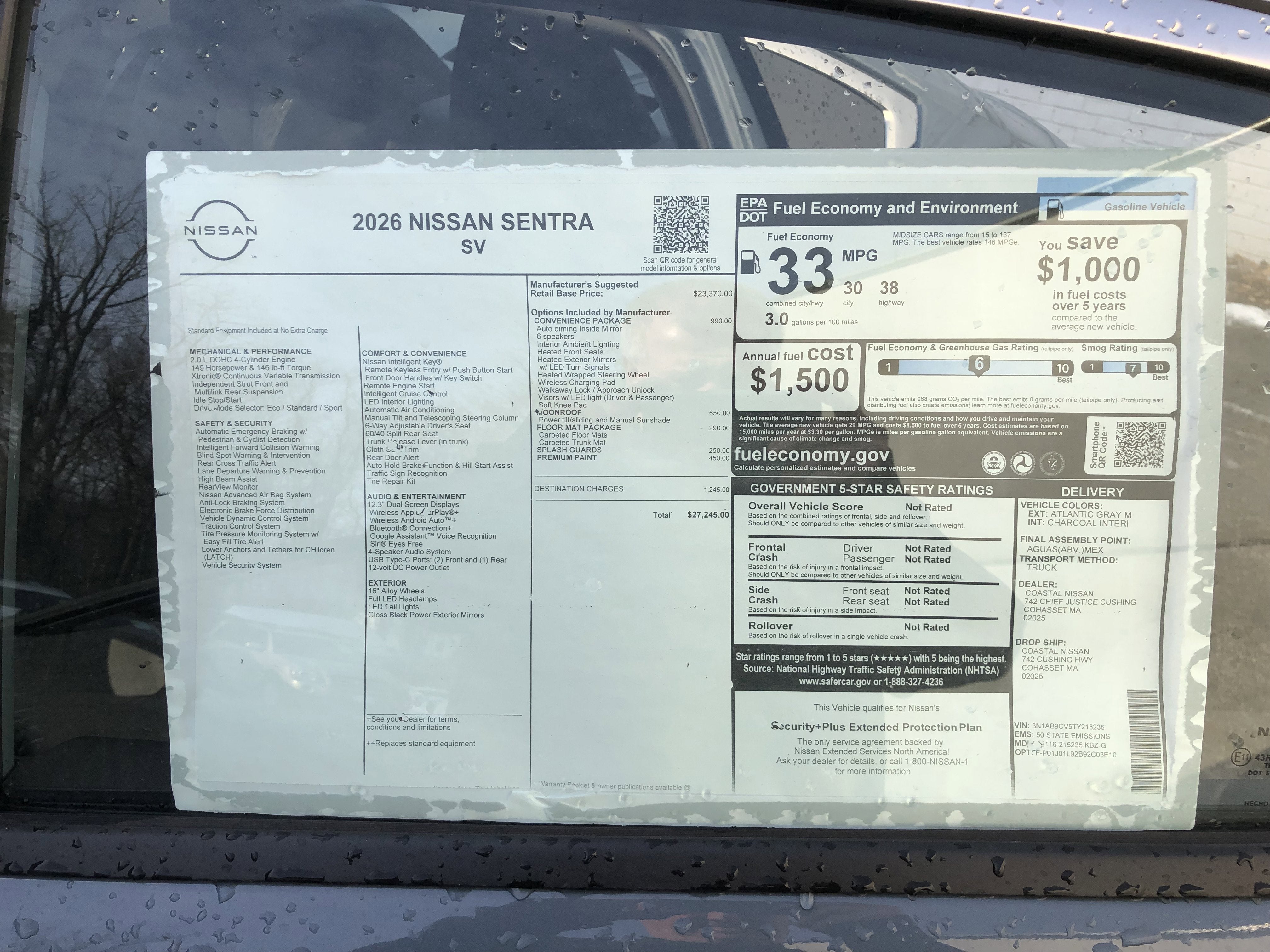 2026 Nissan Sentra SV