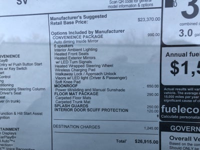 2026 Nissan Sentra SV