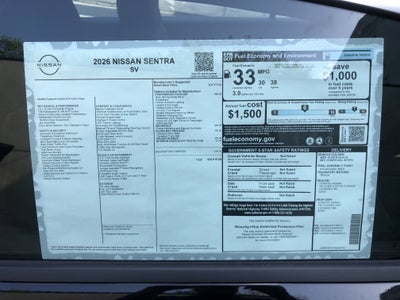 2026 Nissan Sentra SV