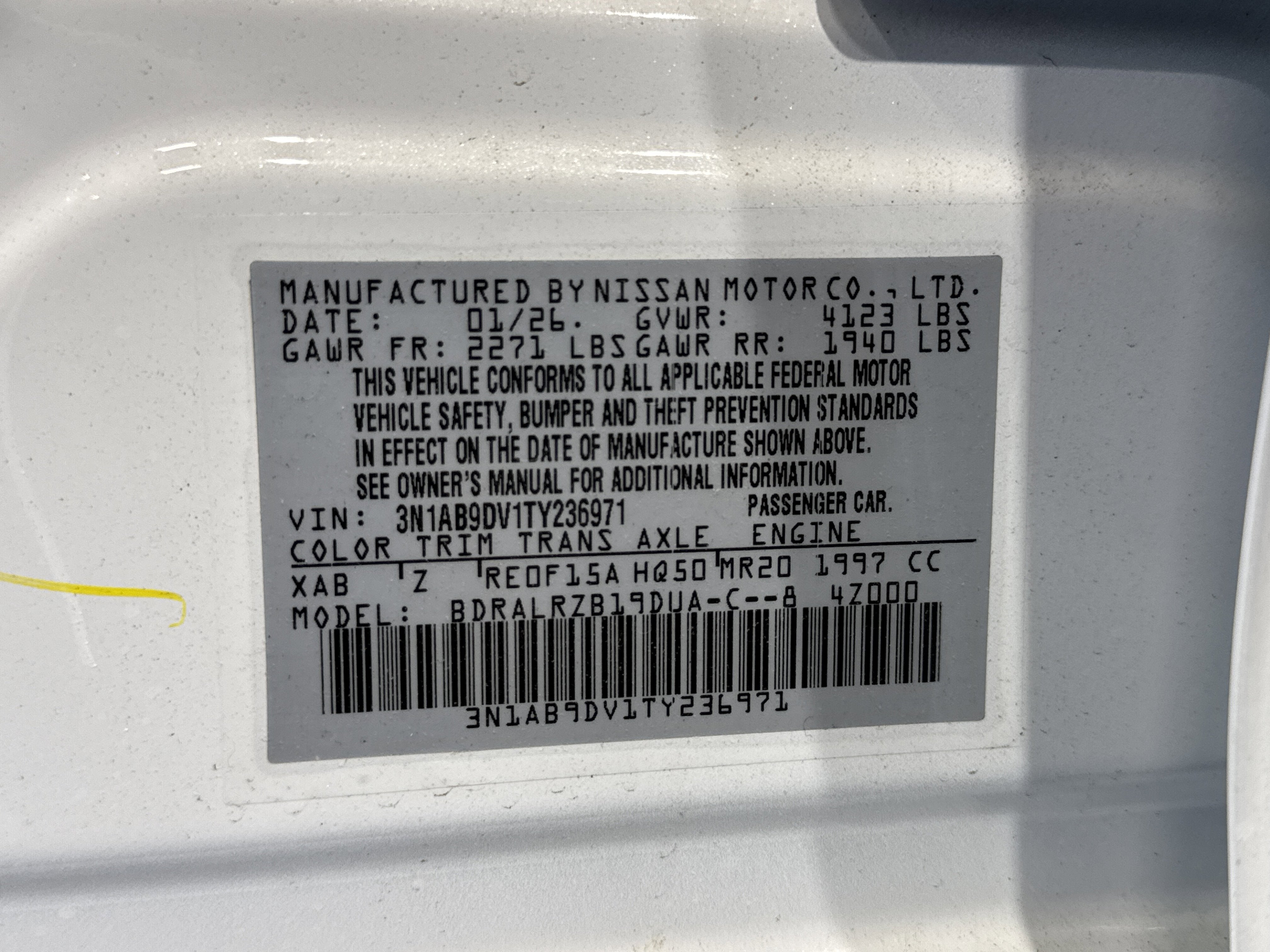 2026 Nissan Sentra SR
