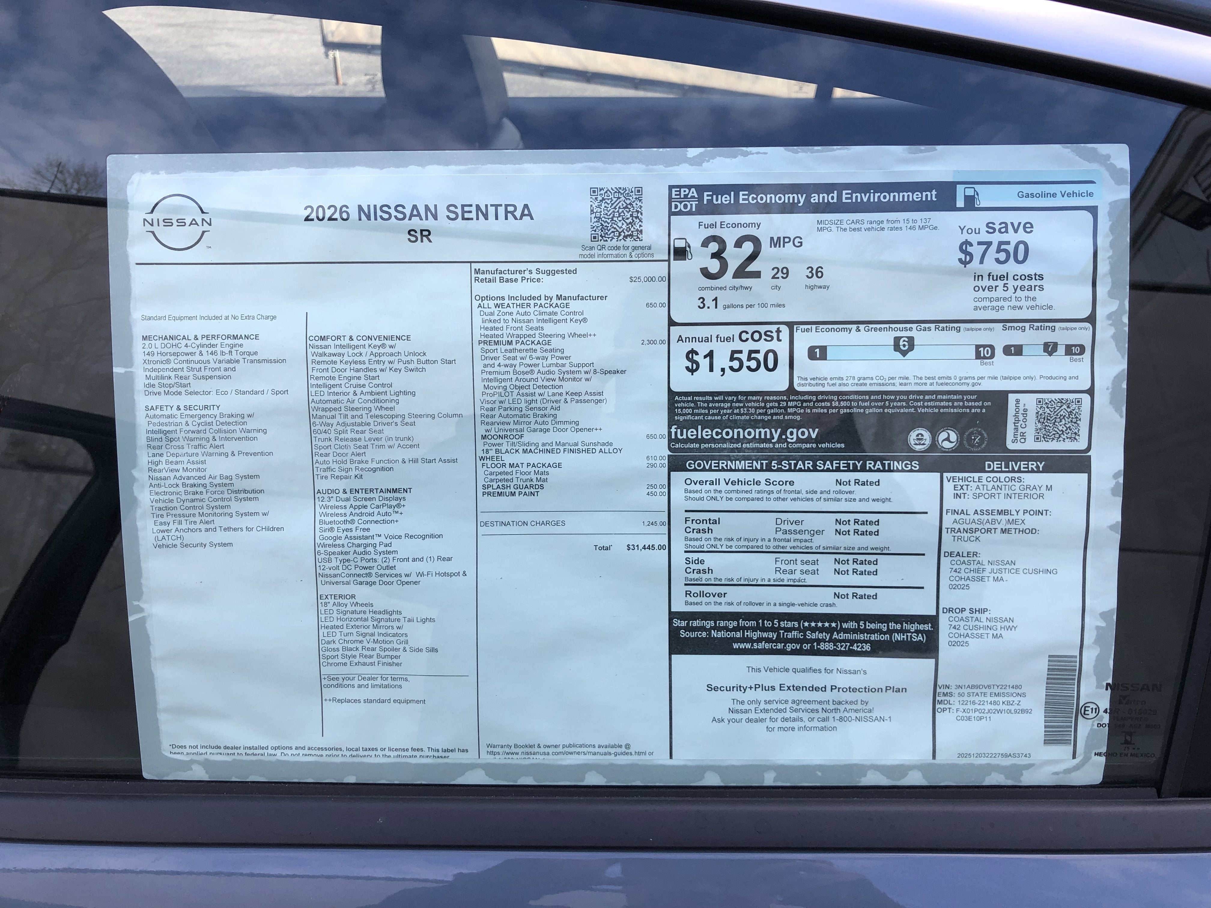 2026 Nissan Sentra SR