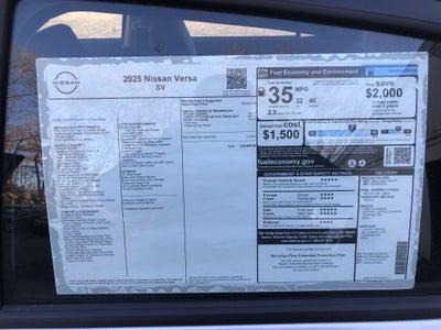 2025 Nissan Versa SV