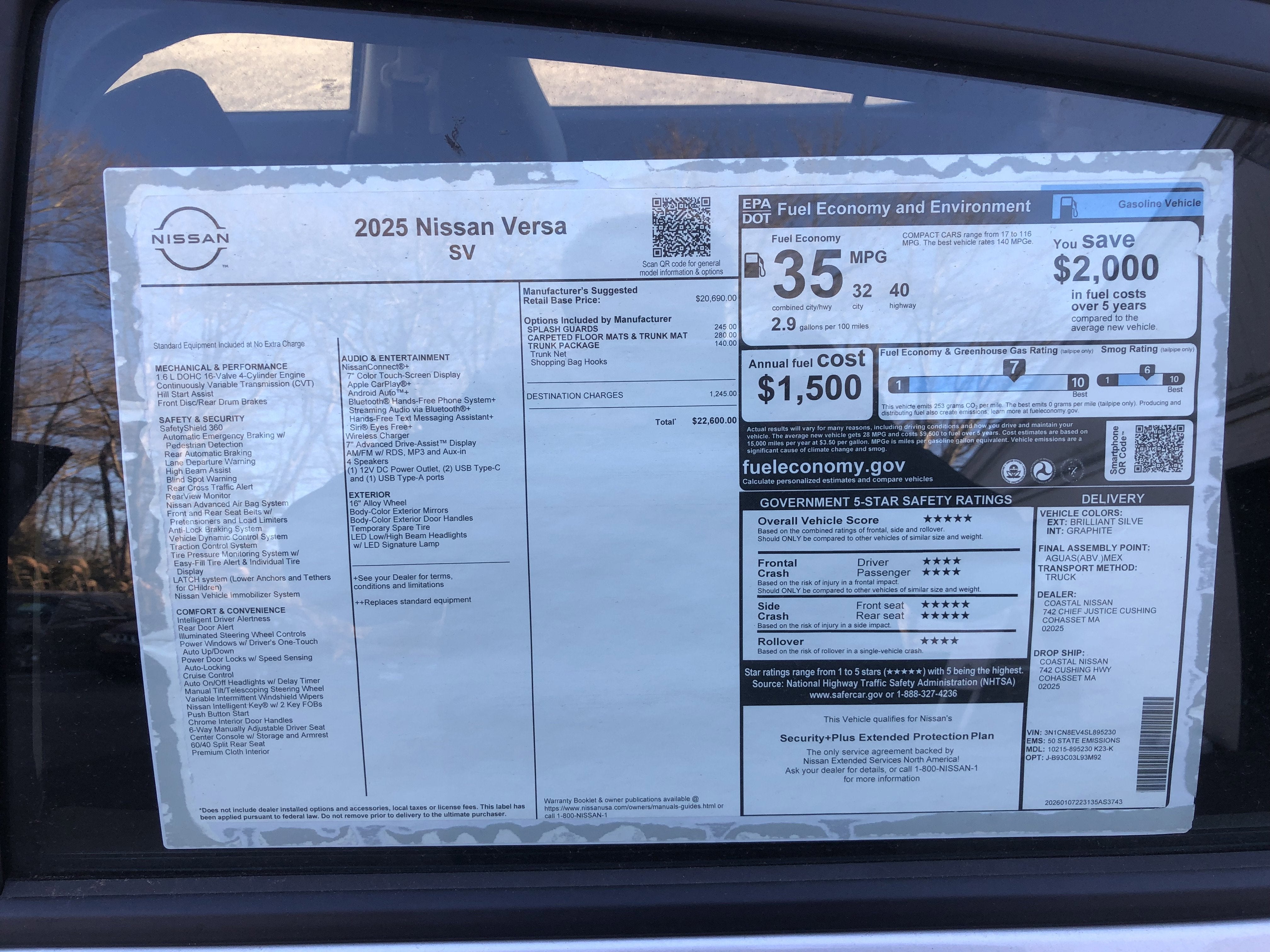 2025 Nissan Versa SV