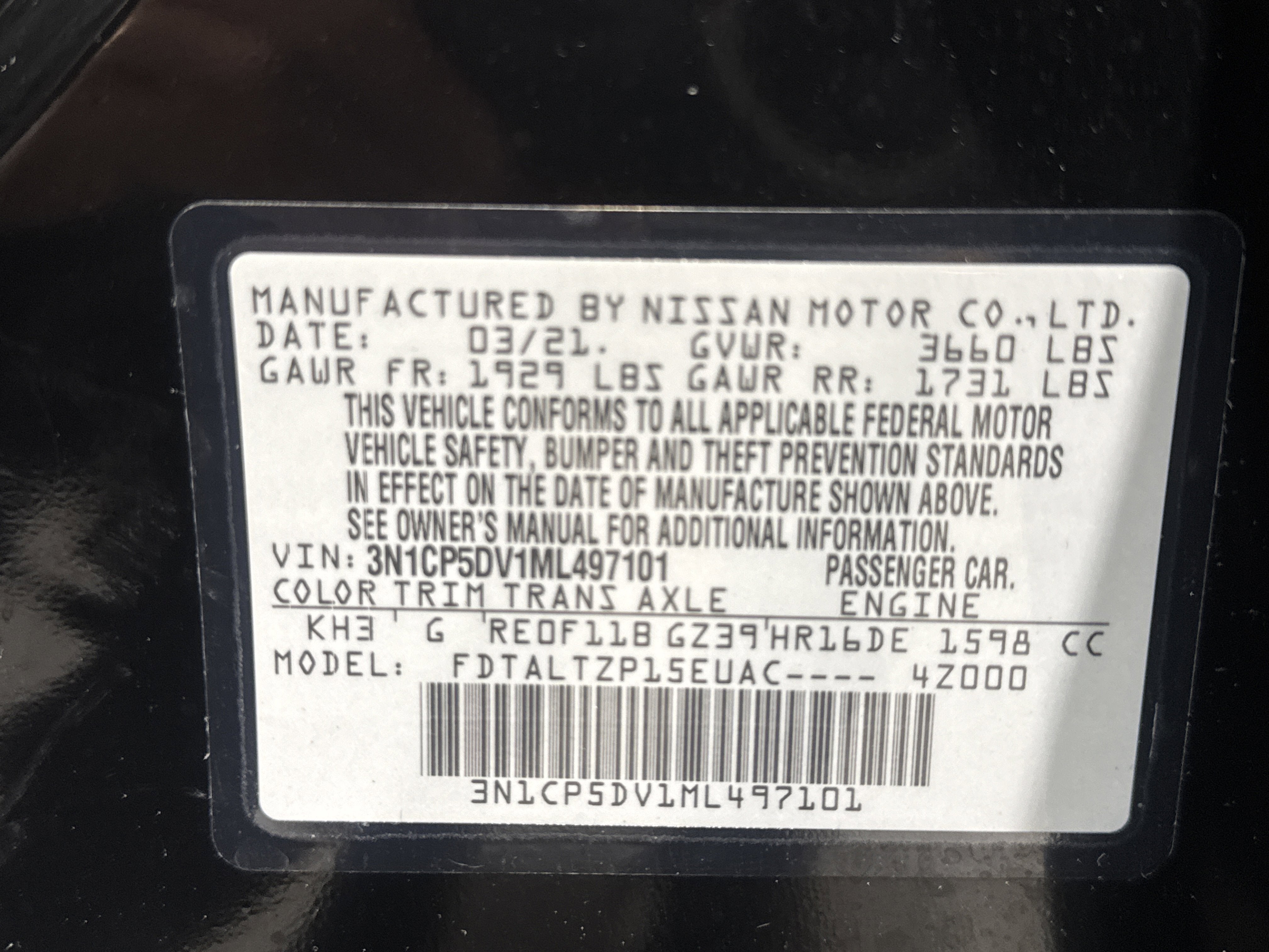 2021 Nissan Kicks SR