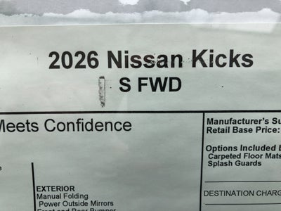 2026 Nissan Kicks S