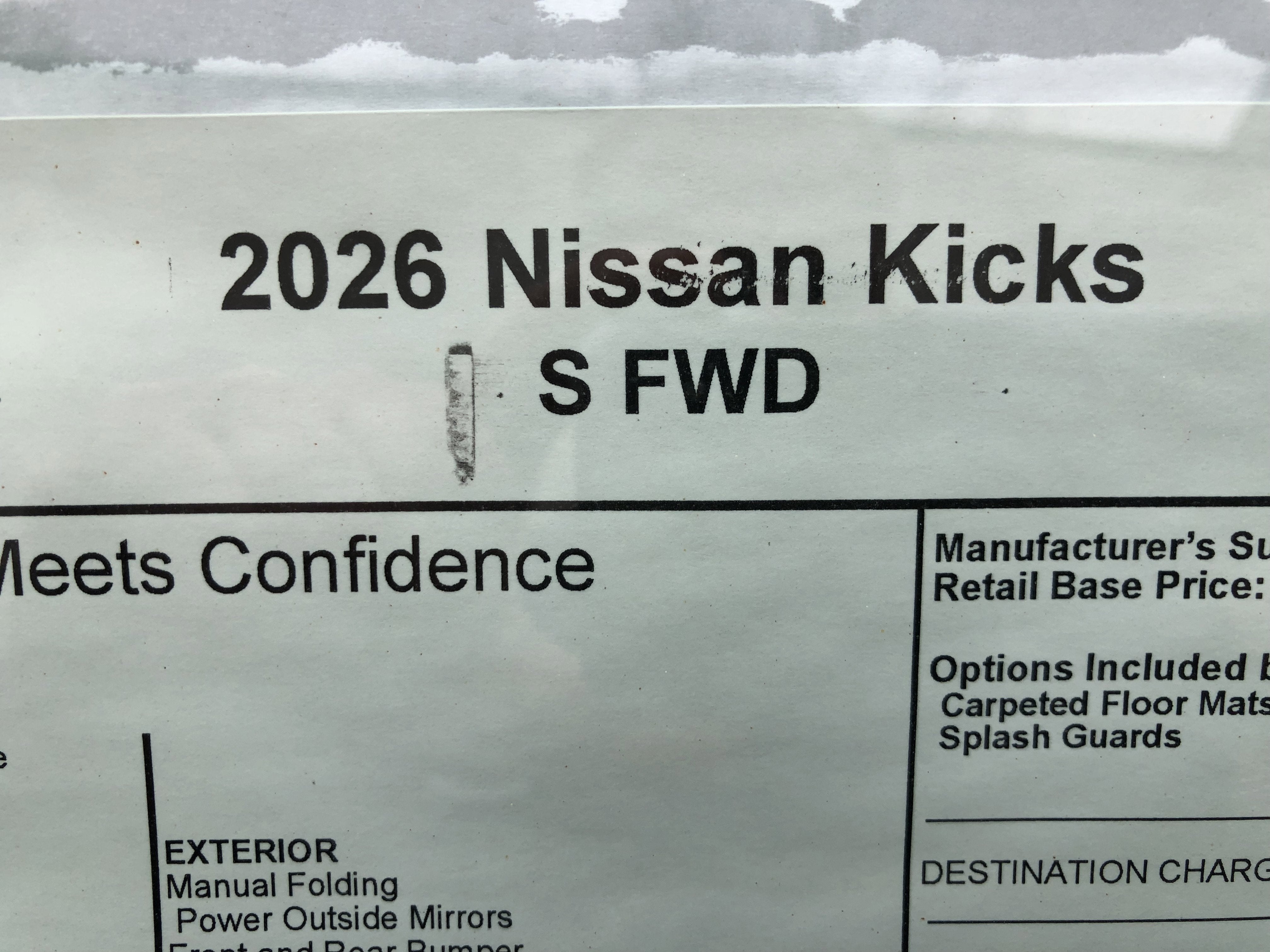 2026 Nissan Kicks S