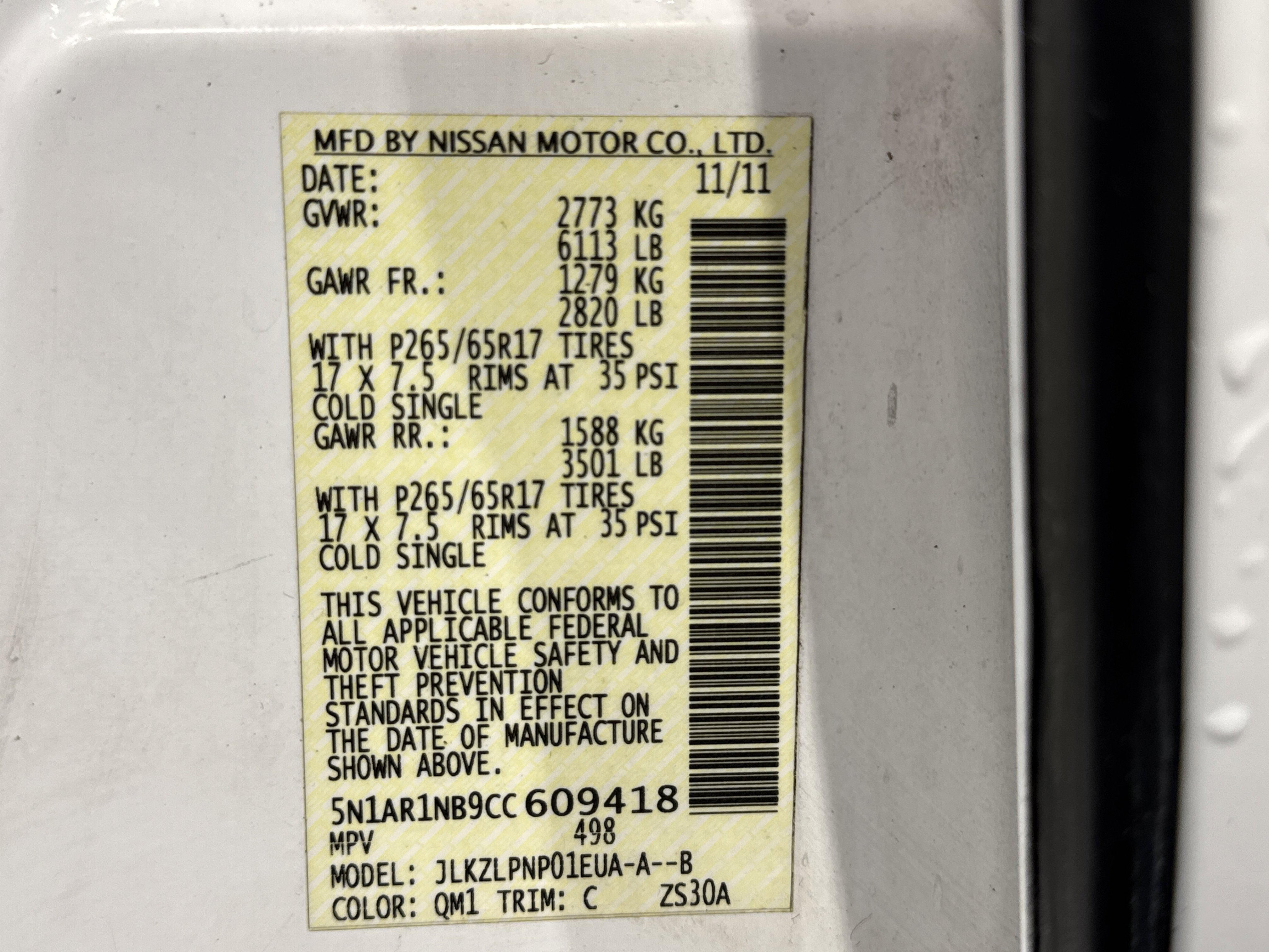 2012 Nissan Pathfinder Silver Edition