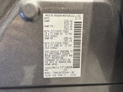 2020 Nissan Rogue SL W/Premium Package