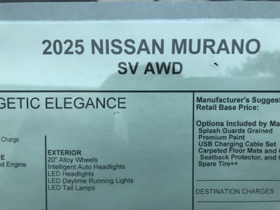 2025 Nissan Murano SV