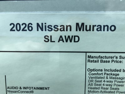 2026 Nissan Murano SL