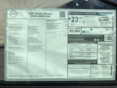 2027 Nissan Murano Dark Armor AWD