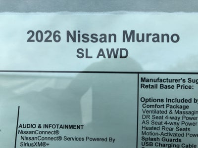 2026 Nissan Murano SL
