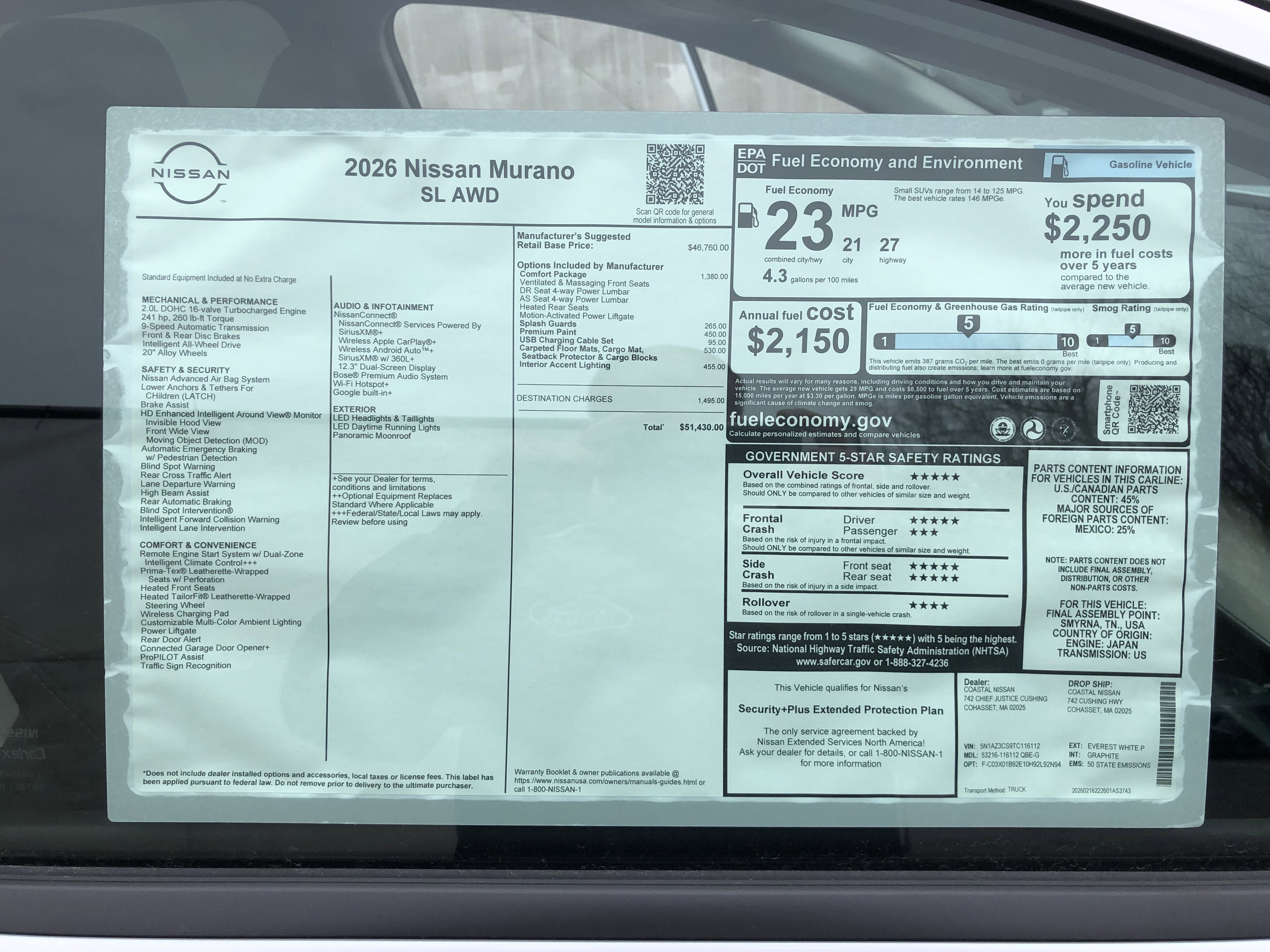 2026 Nissan Murano SL