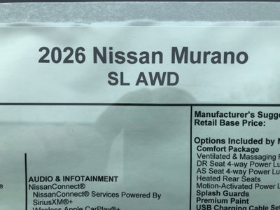2026 Nissan Murano SL