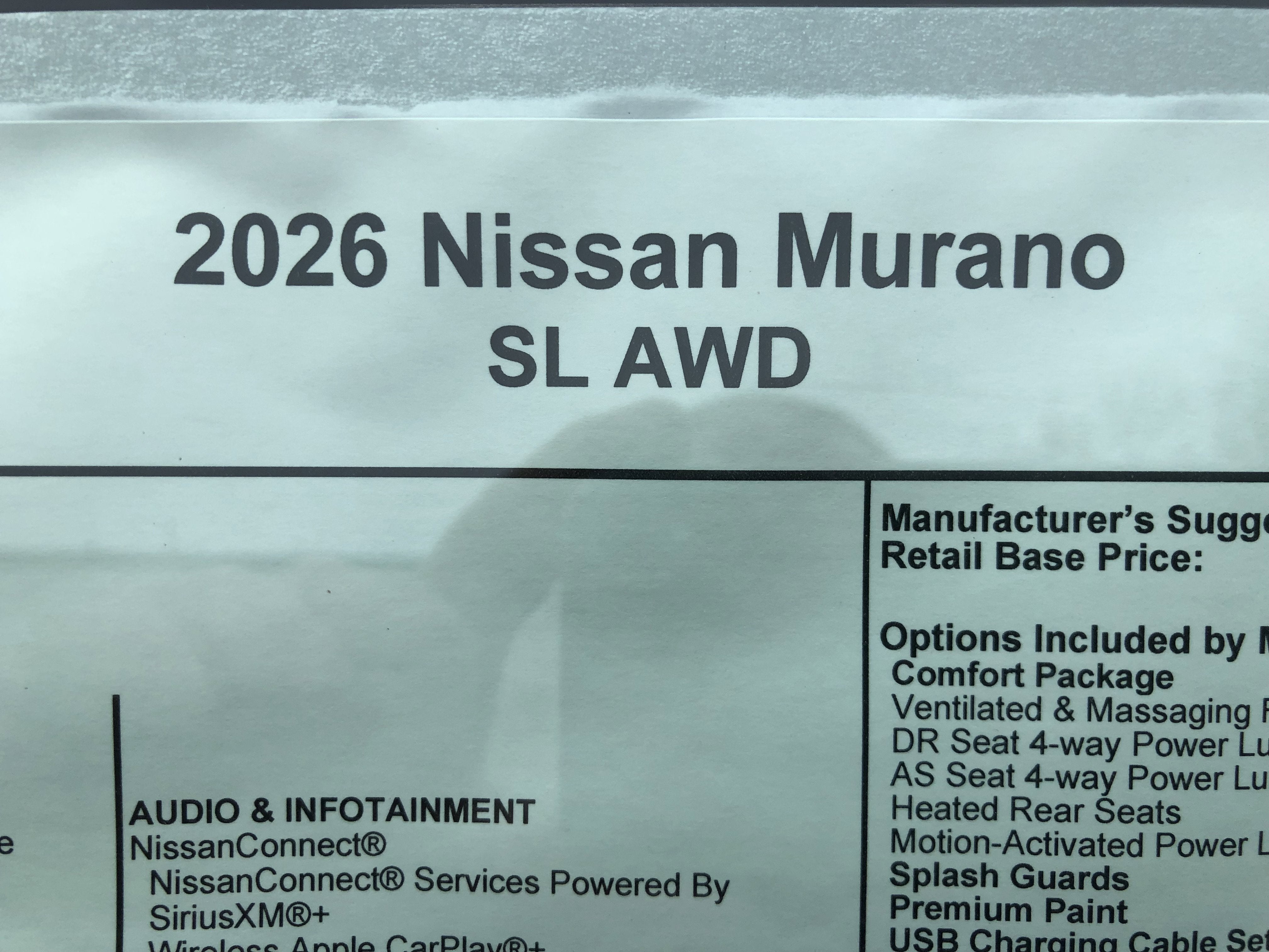 2026 Nissan Murano SL