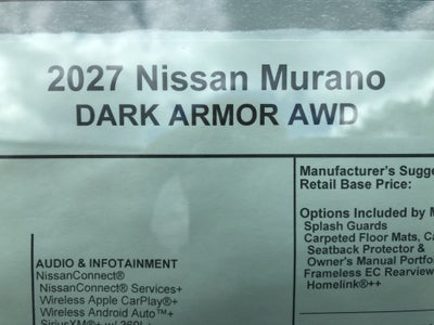 2027 Nissan Murano Dark Armor AWD