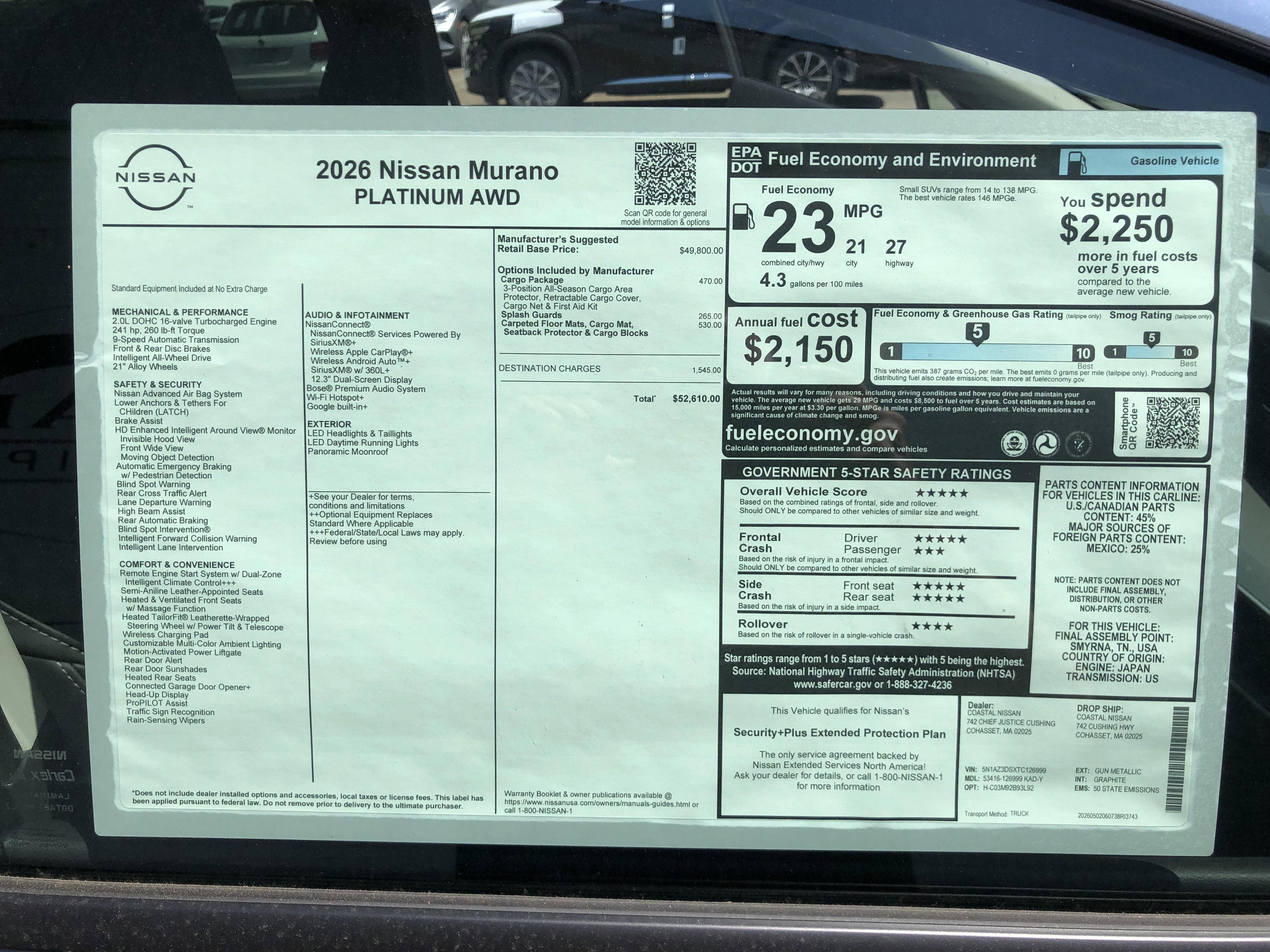 2026 Nissan Murano Platinum