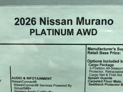 2026 Nissan Murano Platinum