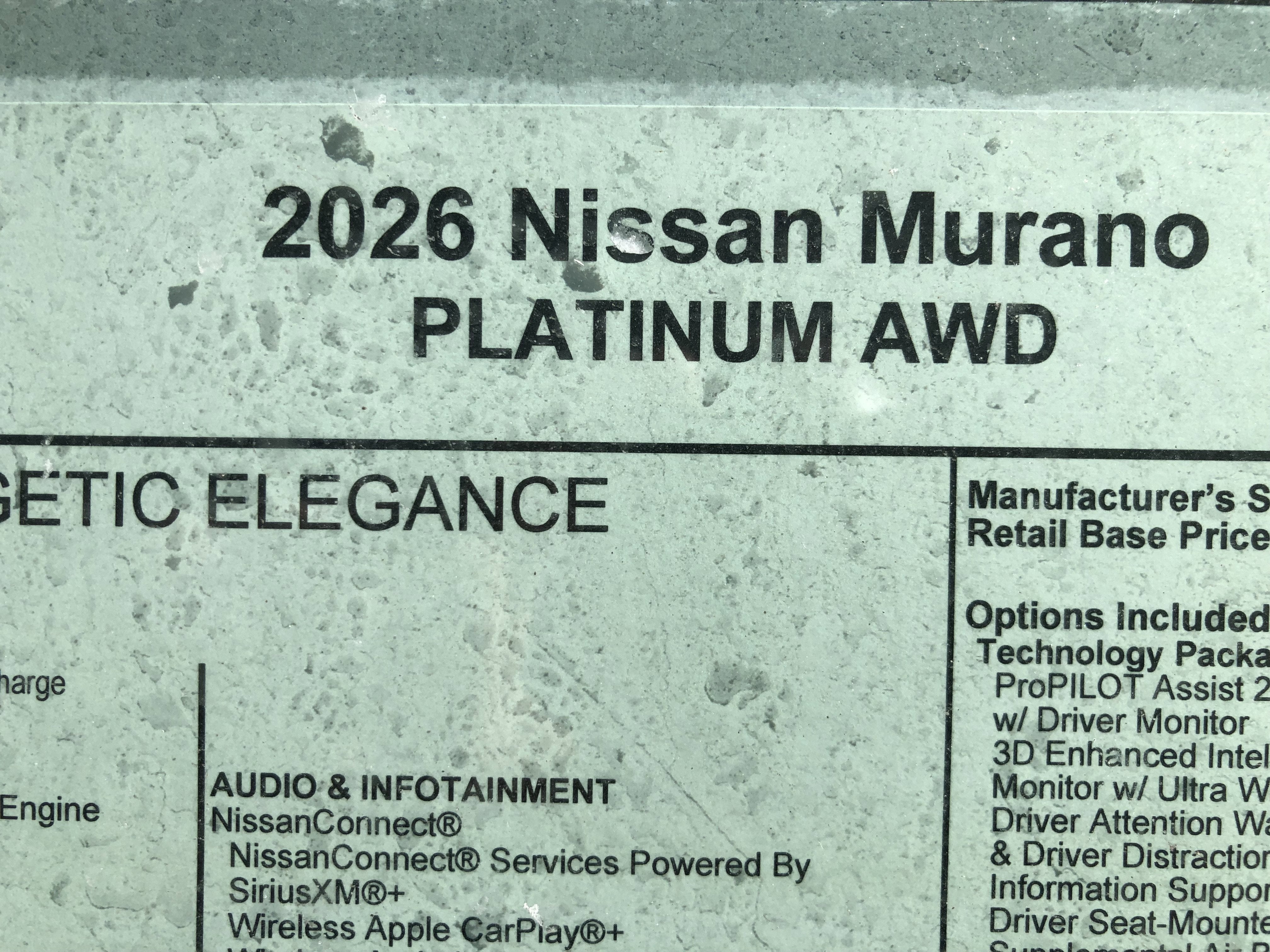 2026 Nissan MURANO Base