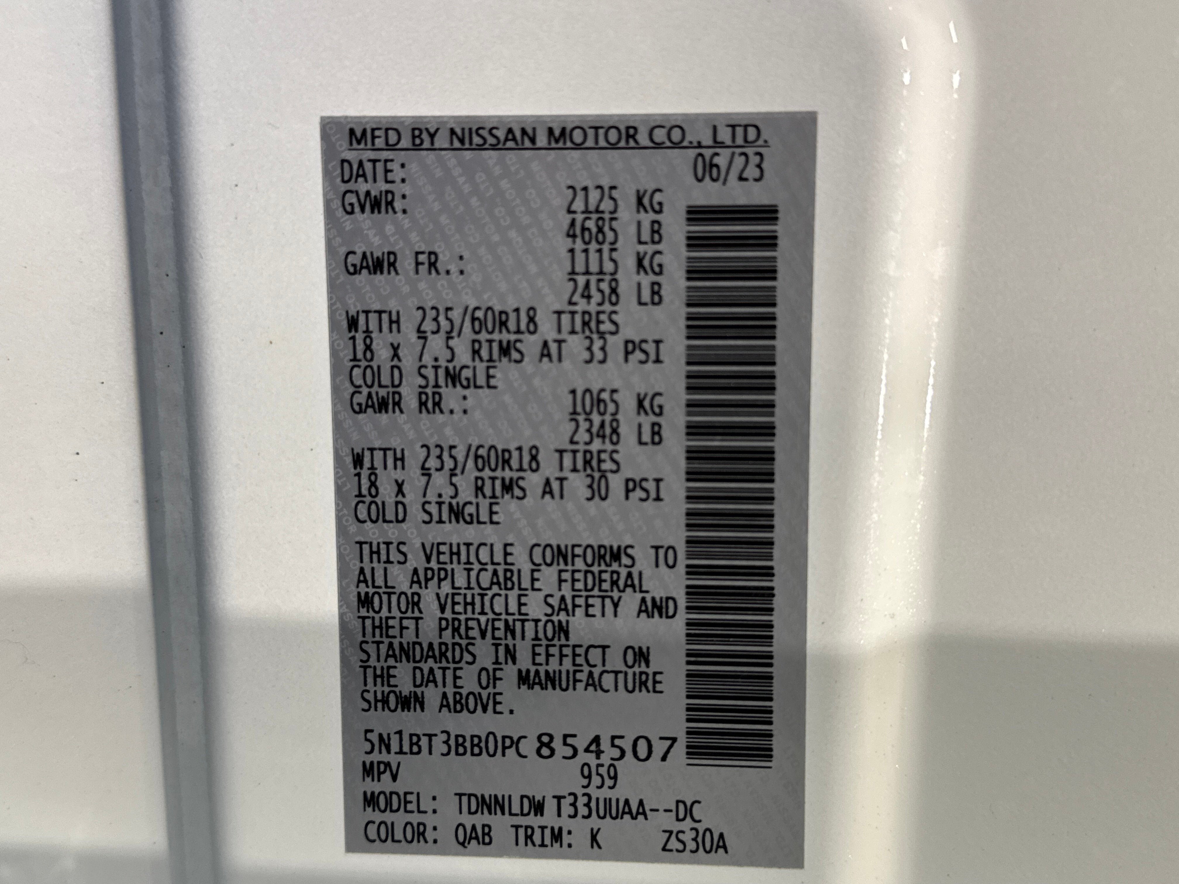 2023 Nissan Rogue SV W/Premium Package