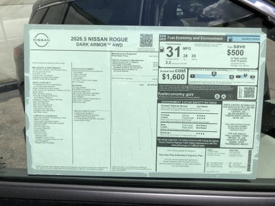 2026 Nissan Rogue Dark Armor