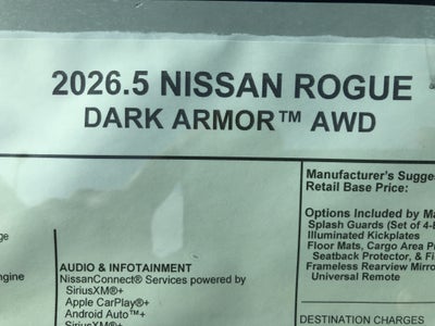 2026 Nissan Rogue Dark Armor