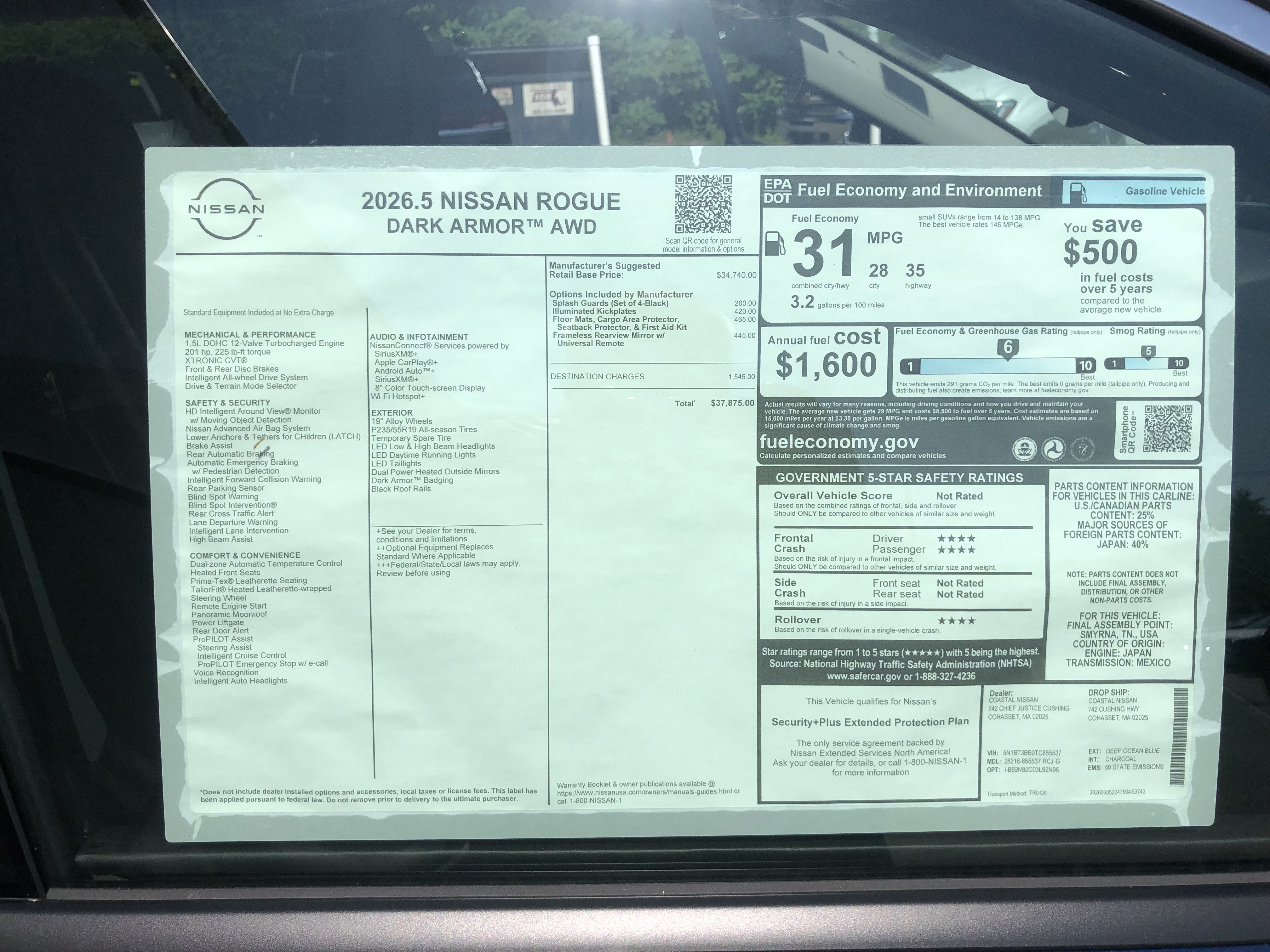 2026 Nissan Rogue Dark Armor