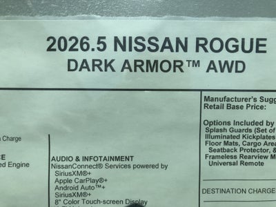 2026 Nissan Rogue Dark Armor