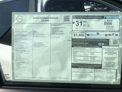 2026 Nissan Rogue SV