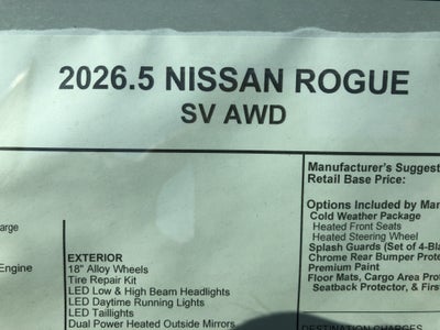 2026 Nissan Rogue SV
