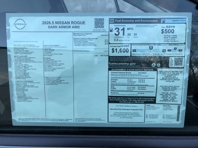 2026 Nissan Rogue Dark Armor