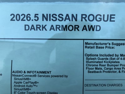 2026 Nissan Rogue Dark Armor