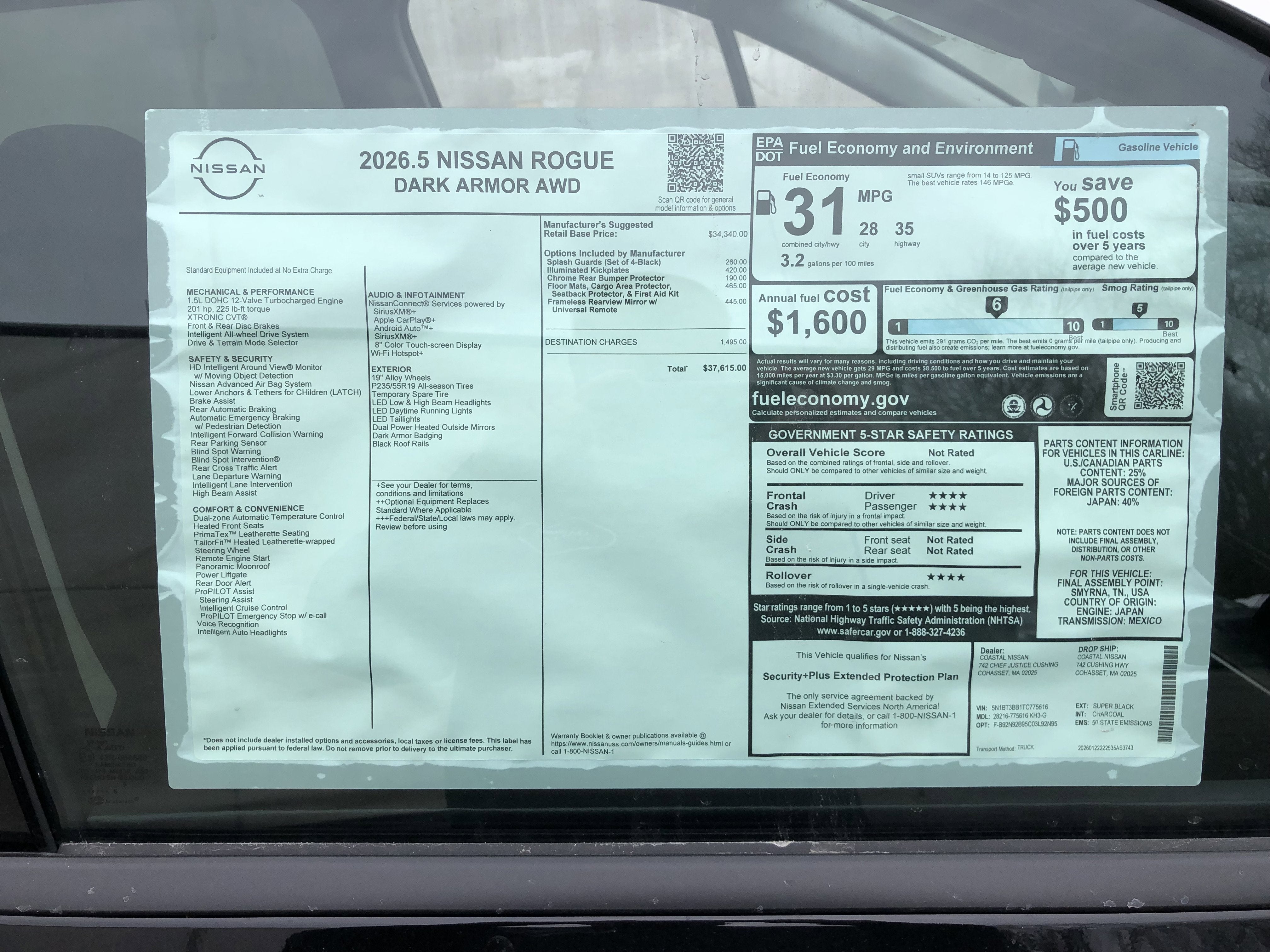 2026 Nissan Rogue Dark Armor