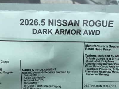 2026 Nissan Rogue Dark Armor