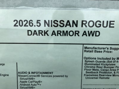2026 Nissan Rogue Dark Armor